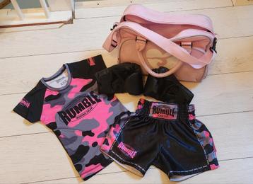 Boksset Rumble xxs - Shirt, Broekje, Handschoenen & Tas beschikbaar voor biedingen