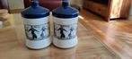 Melk en suiker pot blauw / wit, Huis en Inrichting, Keuken | Potten en Pannen, Ophalen, Gebruikt, Overige materialen, Pot, Bus of Blik