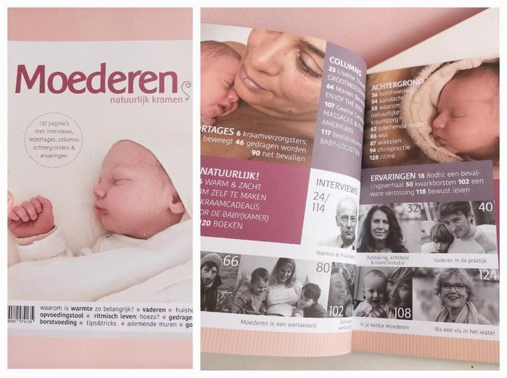 Boek/magazine Moederen, natuurlijk kramen - softcover, Boeken, Zwangerschap en Opvoeding, Zo goed als nieuw, Zwangerschap en Bevalling