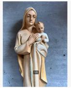 Beeld Maria met kind 25 cm steen, Antiek en Kunst, Antiek | Religie, Ophalen of Verzenden