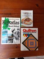 Boekenpakket: Kijkatlas, Thuis Gerechten, Quilten, Ophalen of Verzenden, Gelezen, Overige onderwerpen, Diverse