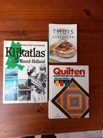 Boekenpakket: Kijkatlas, Thuis Gerechten, Quilten beschikbaar voor biedingen