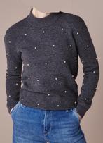 Warehouse antracietgrijse pullover trui met parels maat 36, Nieuw, Ophalen of Verzenden, Grijs, Warehouse