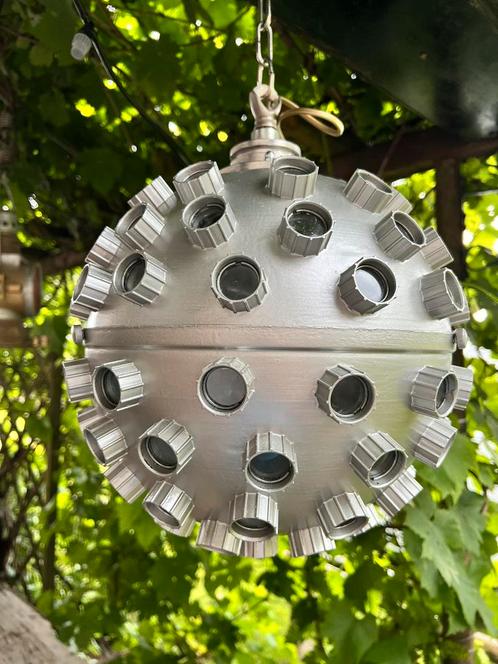 Vintage Space Age Design lamp, Huis en Inrichting, Lampen | Hanglampen, Gebruikt, 50 tot 75 cm, Glas, Kunststof, Metaal, Overige materialen