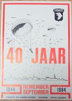 Affiche herdenking 40 jaar Market Garden 1984 Airborn, Verzamelen, Militaria | Tweede Wereldoorlog, Ophalen of Verzenden, Luchtmacht