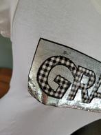 MAY BY SHINING STAR shirt tshirt pailletten maat S Nieuw, Wit, Nieuw, Ophalen of Verzenden, Korte mouw