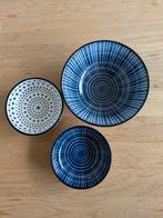 Gusta schaaltjes set blauw/wit, Ophalen of Verzenden, Overige stijlen, Aardewerk, Schaal of Schalen
