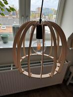Hanglamp hout, Huis en Inrichting, Lampen | Hanglampen, Minder dan 50 cm, Scandinavisch, Zo goed als nieuw, Hout