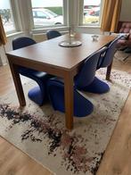 4 x VITRA Verner Panton stoelen, Huis en Inrichting, Blauw, Vier, Kunststof, Design