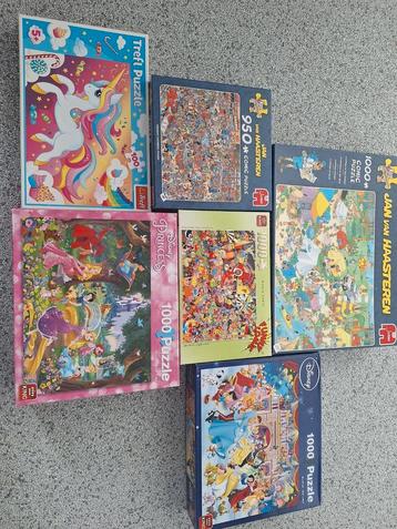 Diverse puzzels beschikbaar voor biedingen