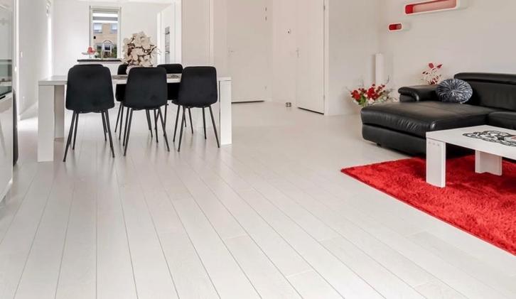 Witte kliklaminaat hout 145m2, Doe-het-zelf en Verbouw, Hout en Planken, Zo goed als nieuw, Plank, Overige houtsoorten, Minder dan 200 cm