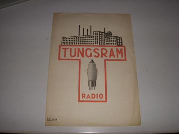 OUDE folder Tungsram radio lampen mei 1936  beschikbaar voor biedingen