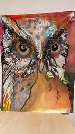 Schilderij Uil, Antiek en Kunst, Kunst | Schilderijen | Modern, Ophalen
