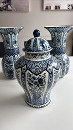 Boch Delfts Blauw vazenset., Antiek en Kunst, Ophalen