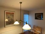 Dubbele hanglamp, Huis en Inrichting, Lampen | Hanglampen, Ophalen, Zo goed als nieuw, Metaal, 75 cm of meer
