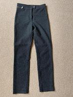 Zwarte broek met wit ruitje, Verzenden, Zwart, Zo goed als nieuw, Maat 36 (S)