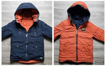 Reversible winterjas jongens maat 122/128 beschikbaar voor biedingen