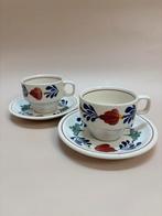 Vintage Boch Belgium  Boerenbont kop en schotels, Antiek en Kunst, Ophalen of Verzenden