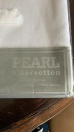 Damasten servetten. Pearl. Nieuw., Ophalen of Verzenden, Nieuw, Wit, Overige typen