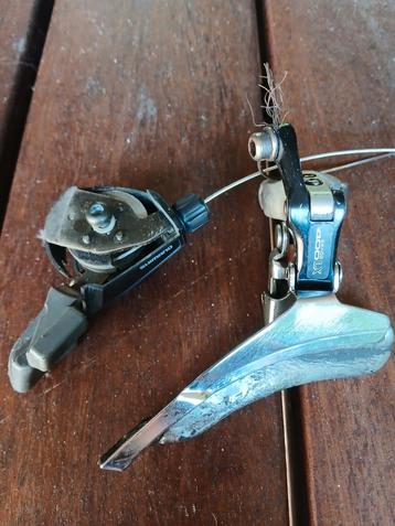 Shimano Exage 400 LX Voorderailleur & Shifter retro mtb beschikbaar voor biedingen