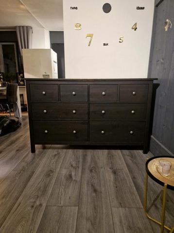 Ikea hemnes ladekast zwartbruin met 8 lades. beschikbaar voor biedingen