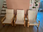 IKEA poäng kinderstoel 3 stuks, Ophalen, Drie, Wit, Zo goed als nieuw