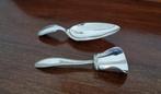 Zilveren theeduim en een zilveren theeschep, Antiek en Kunst, Ophalen of Verzenden, Zilver