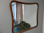 Antieke vintage spiegel met organische houten lijst, Huis en Inrichting, Woonaccessoires | Spiegels, Ophalen, Gebruikt