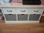 Tv-meubel met manden, Ophalen, Gebruikt, Overige materialen, 100 tot 150 cm