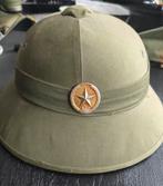 Helm NVA  Vietnam jaren 70..Noord Vietnamese Helm, Verzamelen, Ophalen of Verzenden, Landmacht, Nederland, Helm of Baret