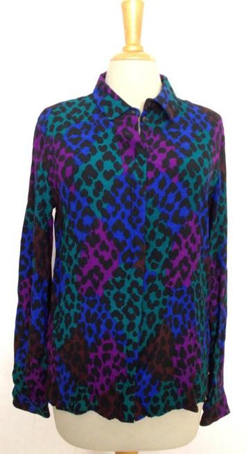 Mooie kleuren animal print blouse van Fabienne Chapot! M beschikbaar voor biedingen