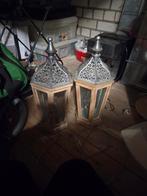 Staande lampen set, Huis en Inrichting, Lampen | Tafellampen, Ophalen of Verzenden, Gebruikt, Hout, 75 cm of meer