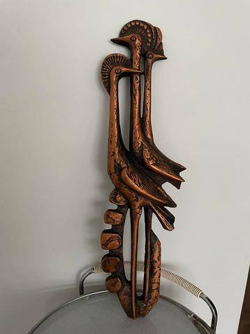 Mid century - sculptuur - hars - vogels beschikbaar voor biedingen