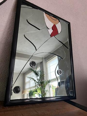 Zeldzaam vintage Murano art deco spiegel van MYR Murano beschikbaar voor biedingen