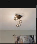 Moderne hanglamp met glazen bollen, Huis en Inrichting, Ophalen of Verzenden, Zo goed als nieuw, Metaal