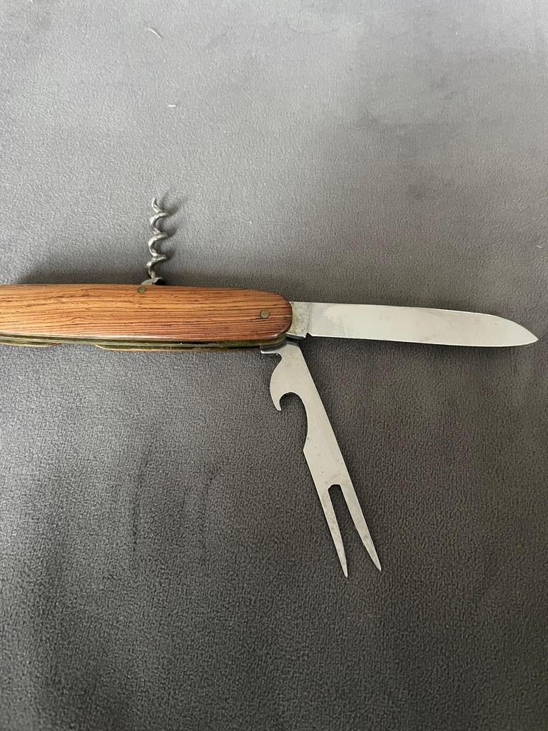 Vintage Hubertus Solingen Zakmes met Kurkentrekker, Antiek en Kunst, Antiek | Gereedschap en Instrumenten, Ophalen of Verzenden