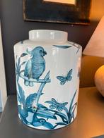 Grote vaas met blauw patroon, Ophalen, Blauw, Aardewerk of Porselein, Zo goed als nieuw