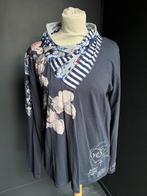 Blauwe dames longsleeve / trui Desigual maat M, Kleding | Dames, T-shirts, Maat 38/40 (M), Blauw, Ophalen of Verzenden, Zo goed als nieuw