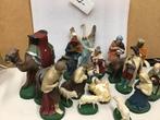 Vintage Kerstgroep - 18Figuren Kerststal, Antiek en Kunst, Ophalen of Verzenden