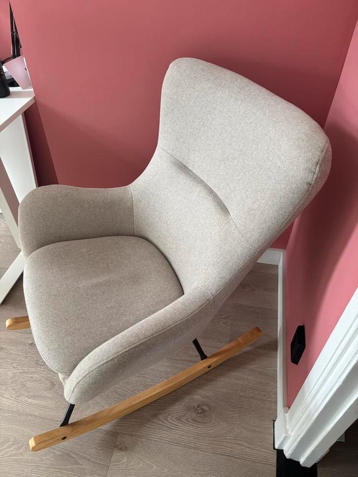 Quax Stoel Kinderkamer - Weinig Gebruikt!, Huis en Inrichting, Fauteuils, Zo goed als nieuw, Hout, Stof, 75 tot 100 cm, Minder dan 75 cm