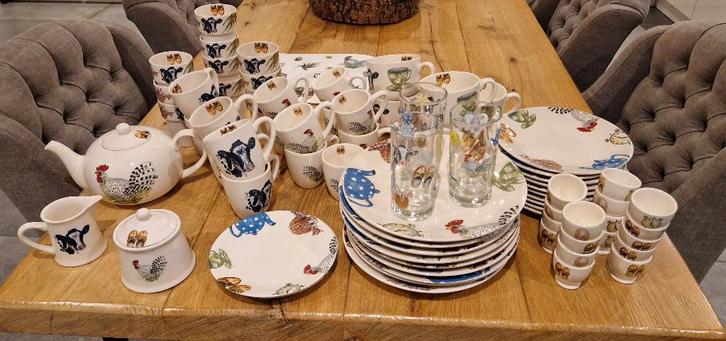 Alie Kruse Kolk Landleven compleet  servies, Huis en Inrichting, Keuken | Servies, Zo goed als nieuw, Compleet servies, Boerenbont