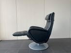 Mooie elektrische zwarte leren relax fauteuil / relax stoel, Huis en Inrichting, Fauteuils, Ophalen, Nvt, Nvt, Nvt