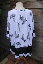 Blouse zwart/ wit Kekoo mt 2 (44/46) Vaste prijs OPRUIMING, Wit, Maat 42/44 (L), Ophalen of Verzenden, Kekoo