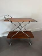 Vintage trollley serveerwagen barcart design Scandinavisch, Ophalen of Verzenden, Huis en Inrichting