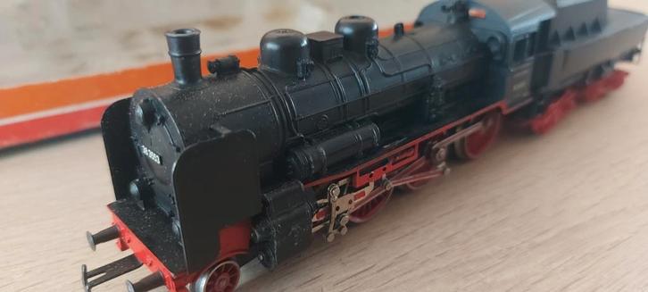 Märklin DB stoomloc+tender br 38 3553 artnr 3086 in ovp, Hobby en Vrije tijd, Modeltreinen | H0, Zo goed als nieuw, Locomotief