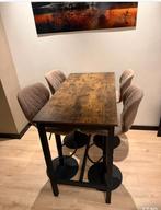 Eethoek Bartafel met barkrukken, Huis en Inrichting, Ophalen of Verzenden, Zo goed als nieuw