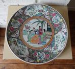 Groot bord, wandbord, sierbord, 3 figuren exterieur, 37 cm, Ophalen