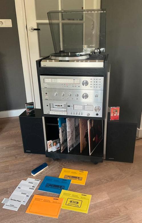 Stereotoren met 2X 40 watt versterker, Audio, Tv en Foto, Stereo-sets, Gebruikt, Cassettedeck, Overige merken, Losse componenten