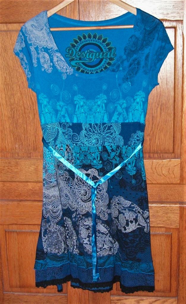 Desigual Jurkje, Kleding | Dames, Jurken, Gedragen, Maat 38/40 (M), Blauw, Boven de knie, Ophalen of Verzenden