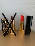 Chanel en Sisley lipstick oranje en bruin, Ophalen of Verzenden, Gebruikt, Lippen